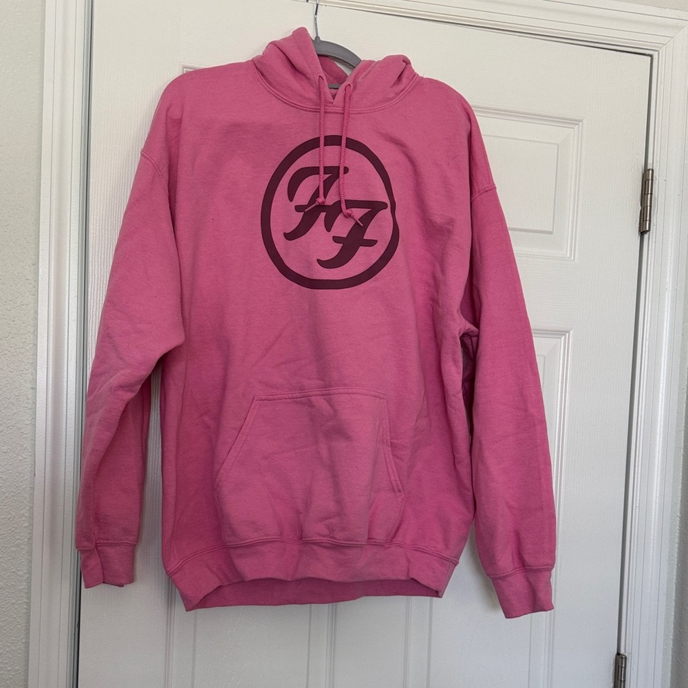Foo fighters Pink Logo Hoodie